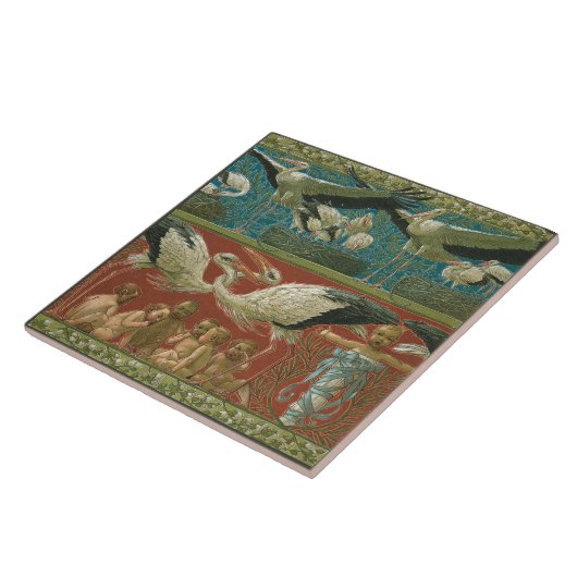 アントンシーダーズテンダーストークアールヌーボーウォール タイル (側面)