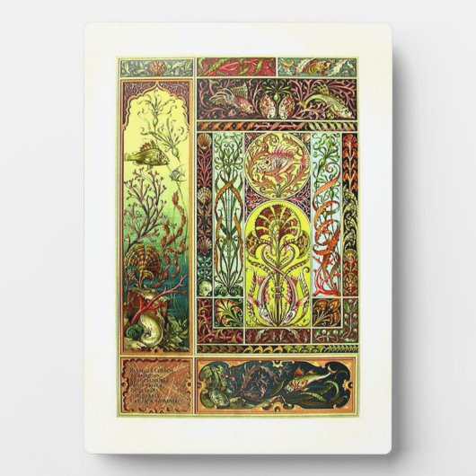 アントンセダー海洋生物の額 フォトプラーク (正面)