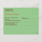 アントンピーククリスマス招待状ホリデーポストカード シーズンポストカード (裏面)