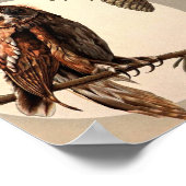 アントン・シーダーのムーンライトにフクロウ ポスター (角)