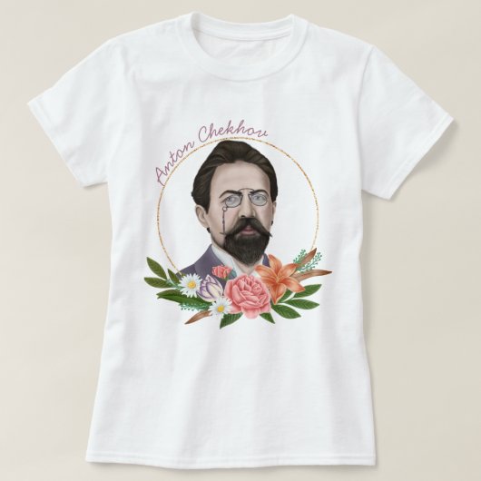 アントン・チェーホフ Tシャツ (デザイン正面)