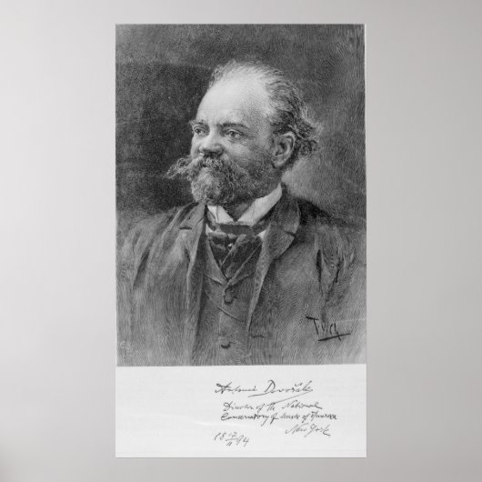 アントン・ドヴォラック， 1894 ポスター (正面)