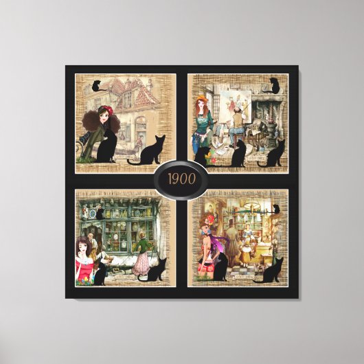 アントン・ピークのヴィンテージアートでパーソナライズ キャンバスプリント (正面)