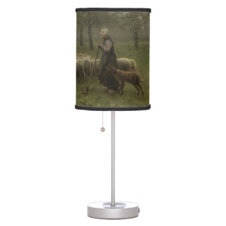 アントン・マウヴの羊の群れを持つ羊飼いの娘