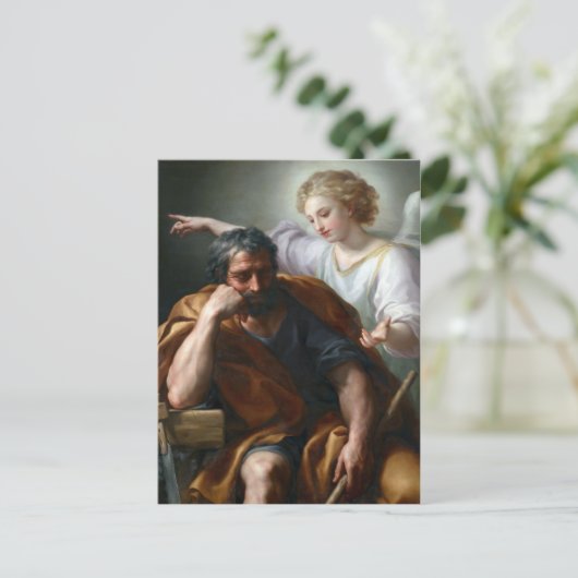 アントン・ラファエル・メングス 聖ヨセフの夢 ポストカード (スタンド正面)