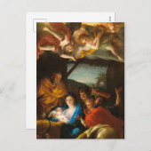 アントン・R・メンgsによる羊飼いの崇拝 シーズンポストカード (正面/裏面)