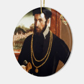 アントンRummelフォンLiechtenanのポートレート セラミックオーナメント (左)