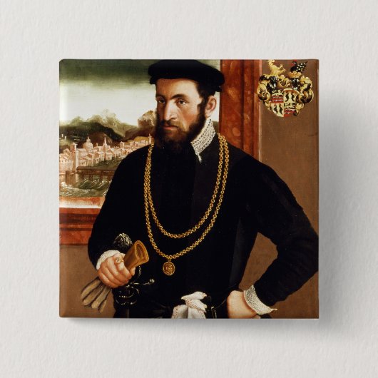 アントンRummelフォンLiechtenanのポートレート 缶バッジ (正面)