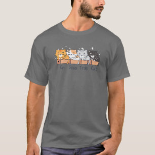 アンドゥトロイスキャットティーキュートキッおもしろいトフランスのキ Tシャツ