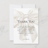アンドエレガントシンプルテーマウェディングシャワー サンキューカード (正面)