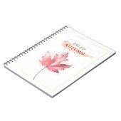 アンドエレガントトレンディー秋の葉スケッチ ノートブック (左側)