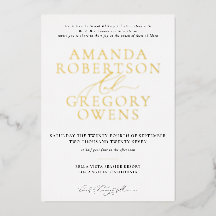 アンドスクリプトエレガントセレニティ結婚式招待状