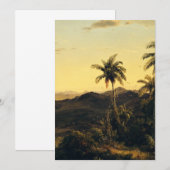 アンドス山脈からコトパシFrederic Edwin Ch著 招待状 (正面/裏面)