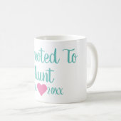 アンドティール(緑がかった色)&ピンクマグに昇格 コーヒーマグカップ (正面右)