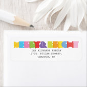 アンドブメリーライトホリデカラフルーズ差出人住所 ラベル (インサイチュ)