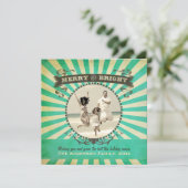 アンドブメリーライトレトロフォトホリデーカード – ブルー シーズンカード (スタンド正面)