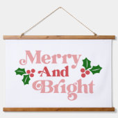 アンドブメリーライト – クラシックタイポグラフィ 吊り下げ型タペストリー (正面)