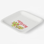 アンドブライトメリーアイビーホリデーパーティー ペーパープレート (傾斜あり)