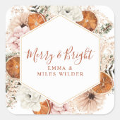 アンドブライトメリーシトラスパインホリデイフローラ スクエアシール (正面)