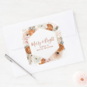 アンドブライトメリーシトラスパインホリデイフローラ スクエアシール (封筒)