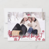 アンドブライトメリーフラットホリデーカード シーズンカード (正面)