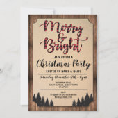 アンドブラメリーイトクリスマスパーティーホリデーズレッド 招待状 (正面)