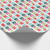 アンドブラメリーイトタイポグラフィホリデーラッピング紙 ラッピングペーパー (角)