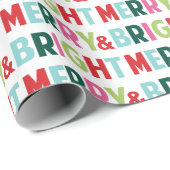 アンドブラメリーイトタイポグラフィホリデーラッピング紙 ラッピングペーパー (ロールコーナー)