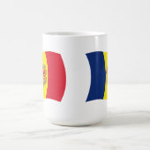 アンドラの国旗マグ コーヒーマグカップ (中央)