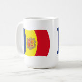 アンドラの国旗マグ コーヒーマグカップ (正面左)
