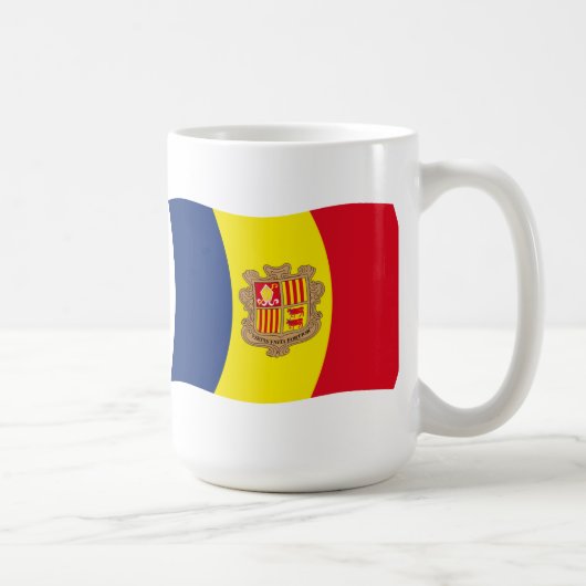 アンドラの国旗マグ コーヒーマグカップ (右)