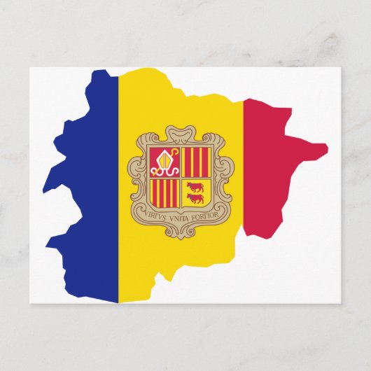 アンドラの地図AD ポストカード (正面)