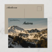 アンドラの山々 ポストカード (正面/裏面)