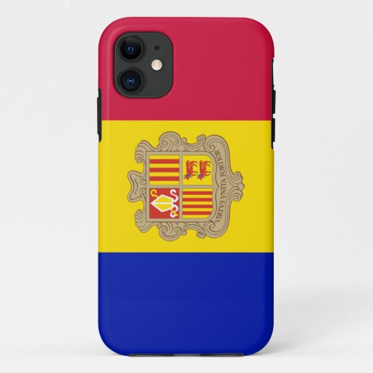 アンドラの愛国的な旗 Case-Mate iPhoneケース (裏面)