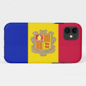 アンドラの愛国的な旗 Case-Mate iPhoneケース (裏面(横))