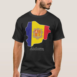 アンドラの旗と国々 Tシャツ