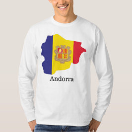 アンドラの旗と国々 Tシャツ
