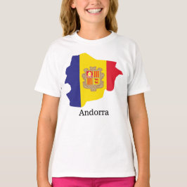 アンドラの旗と国々 Tシャツ