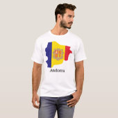アンドラの旗と国 Tシャツ (正面フル)