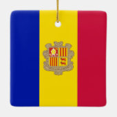 アンドラのzAD002国旗， セラミックオーナメント (裏面)