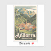 アンドライラストレーショントラベルアートヴィンテージ シール (シート)