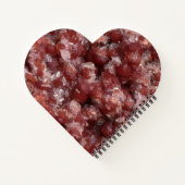 アンドラダイトガーネットクリスタルノートハートバレンタイン ノートブック (裏面)