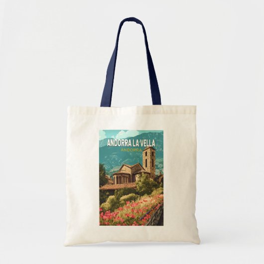 アンドララベラトラベルアートヴィンテージ トートバッグ (正面)