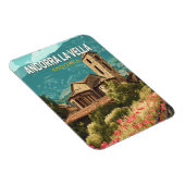 アンドララベラトラベルアートヴィンテージ マグネット (右側)