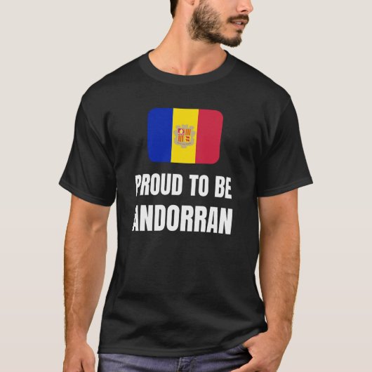 アンドラ人であることを誇りに思う Tシャツ (正面)