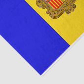 アンドラ国旗のティッシュペーパー 薄葉紙 (詳細)