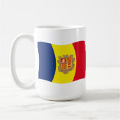 アンドラ国旗のマグカップ コーヒーマグカップ (左)