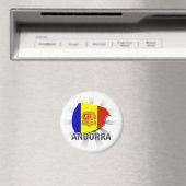 アンドラ国旗の地図2.0 マグネット (インサイチュ (食洗機))