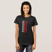アンドラ国旗の色 Tシャツ (正面フル)