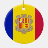 アンドラ国旗オーナメント セラミックオーナメント (裏面)